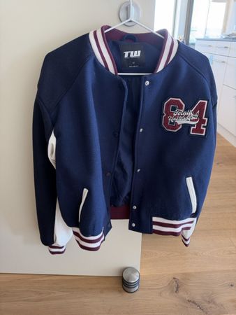 College Jacke Tally Weijl blau weiss Grösse M Zustand gut
