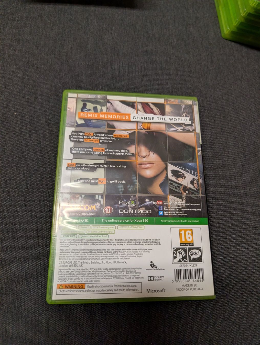 Spiele: Remember me Microsoft Xbox 360 – Gebraucht aus Giubiasco von Ticinerd 1
