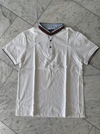 Polo Shirt Zara weiss Gr. L Herren