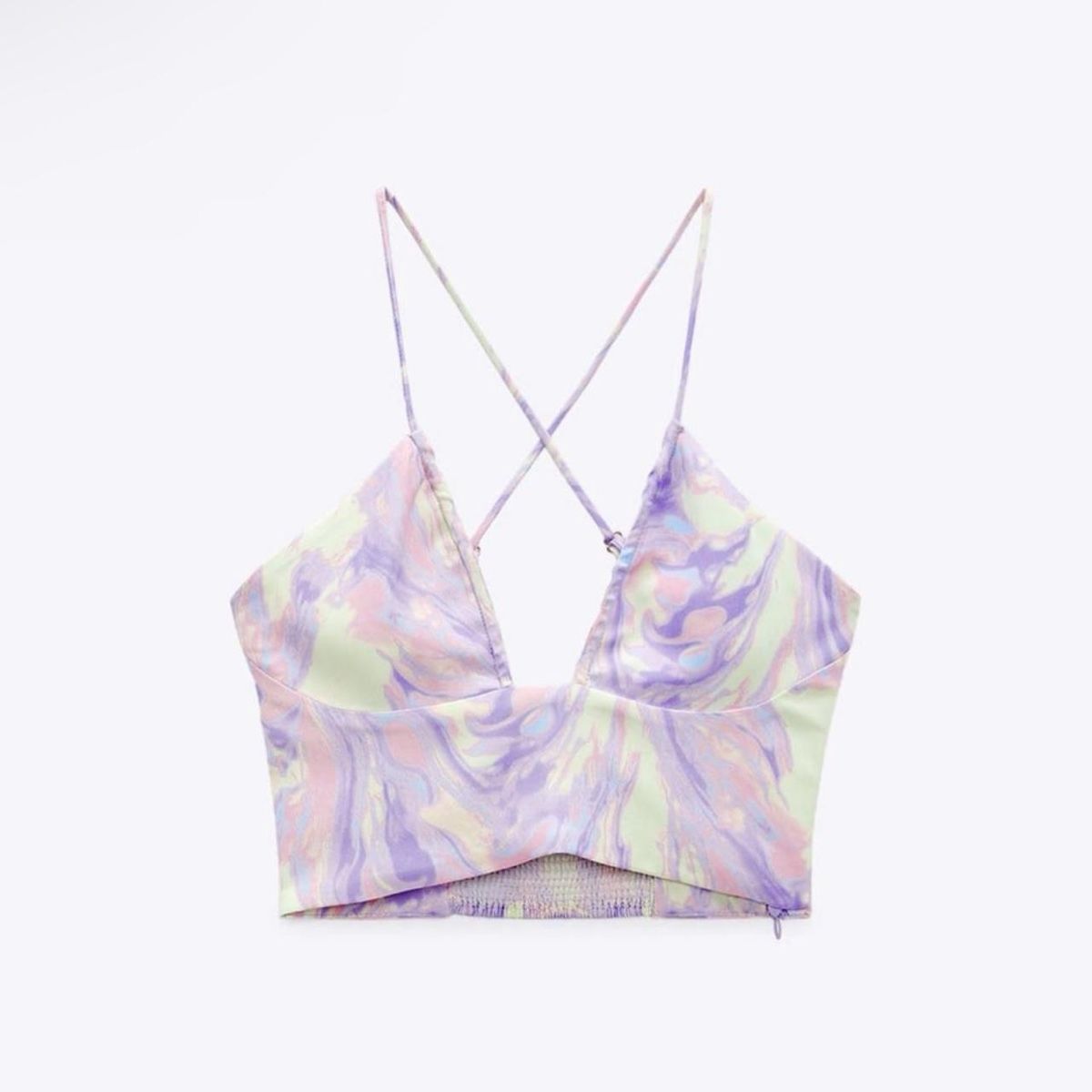 Zara Top: Zara Satin Top – Nuovo e nell'imballaggio originale da Basel venduto da 1moonstar