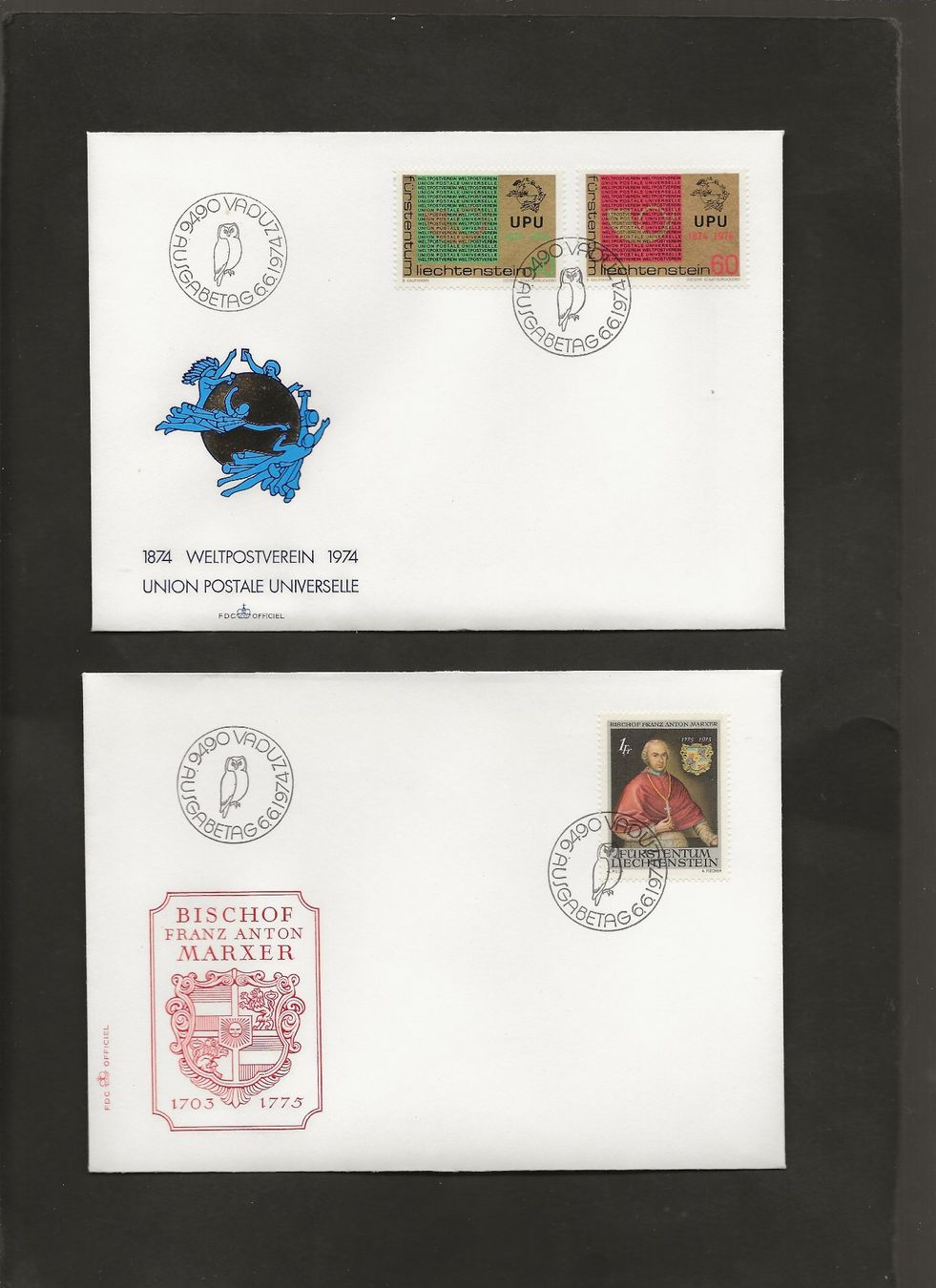Tutti i francobolli: 32 FDC Liechtenstein 1974 bis 1976 , 1980 bis 1982 – Usato da Au ZH venduto da xelagreb01 2
