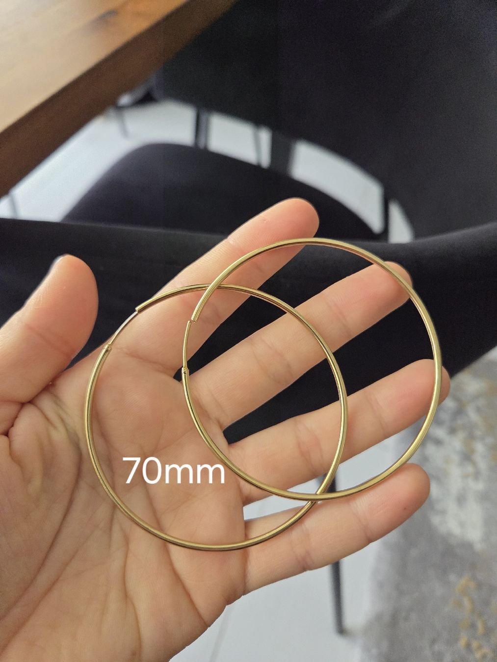 Orecchini pendenti & Orecchini a lobo: Stahlohrringe 60mm und 70mm – Nuovo (secondo la descrizione) da Bülach venduto da Recherchieren 6