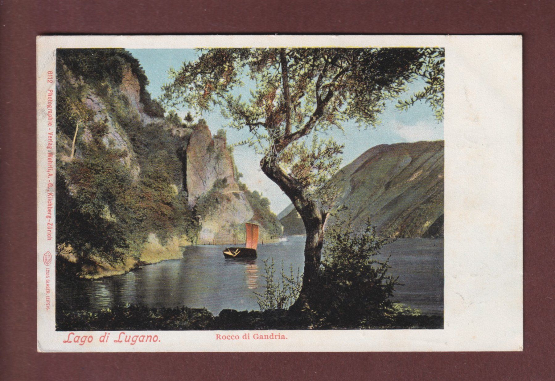 Ansichtskarten: ROCCO DI GANDRIA - 1906 – Gebraucht aus Pully von nicecards-shop