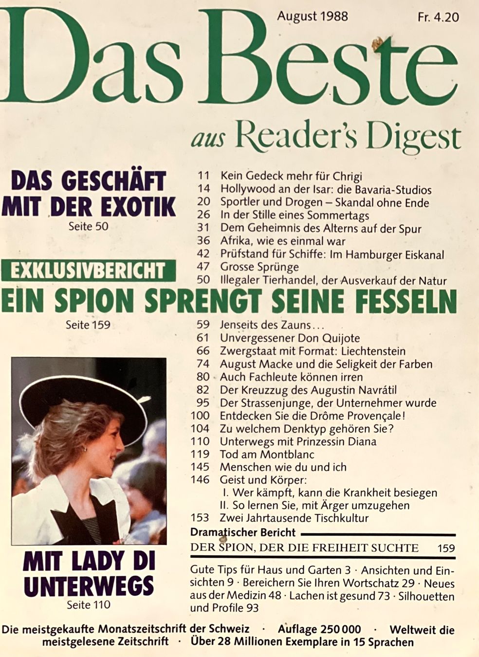 Riviste & Magazine: Reader's Digest DAS BESTE Juni-Dezember 1988 – Usato da Winterthur venduto da Buchecke_54 6