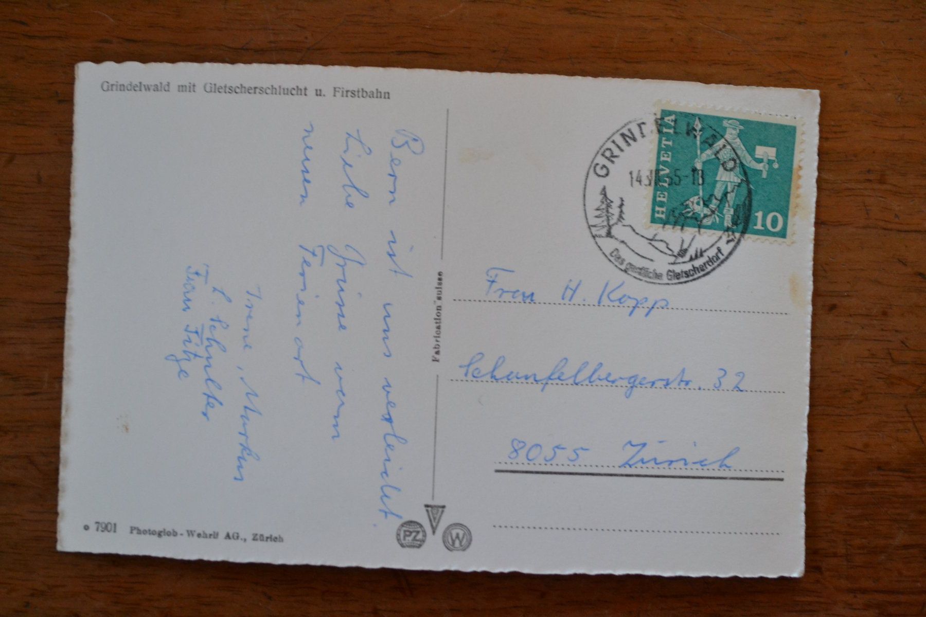 Cartoline postali: AK Grindelwald mit Firstbahn BE – Usato da Beinwil am See venduto da kajak55 1