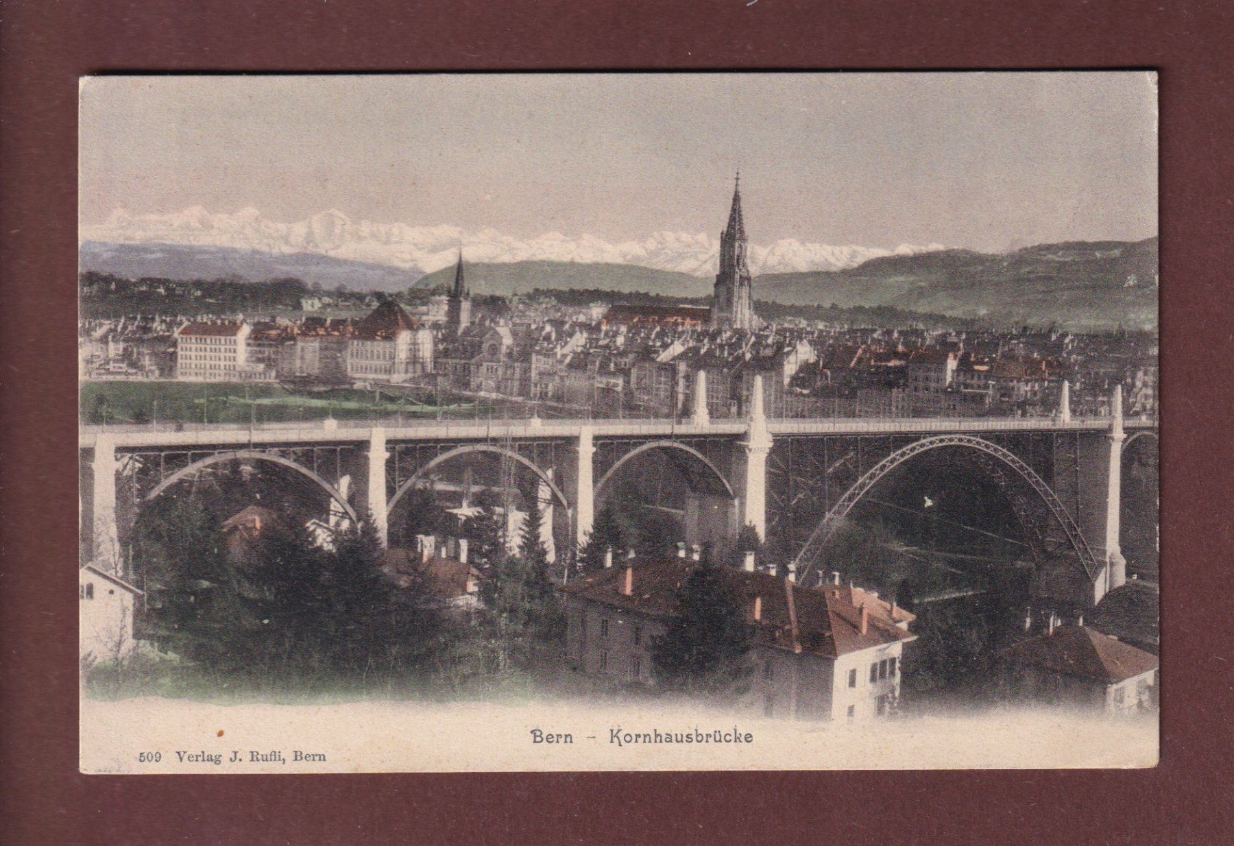 Cartoline postali: BERN - Kornhausbrücke - 1903 – Usato da Pully venduto da nicecards-shop