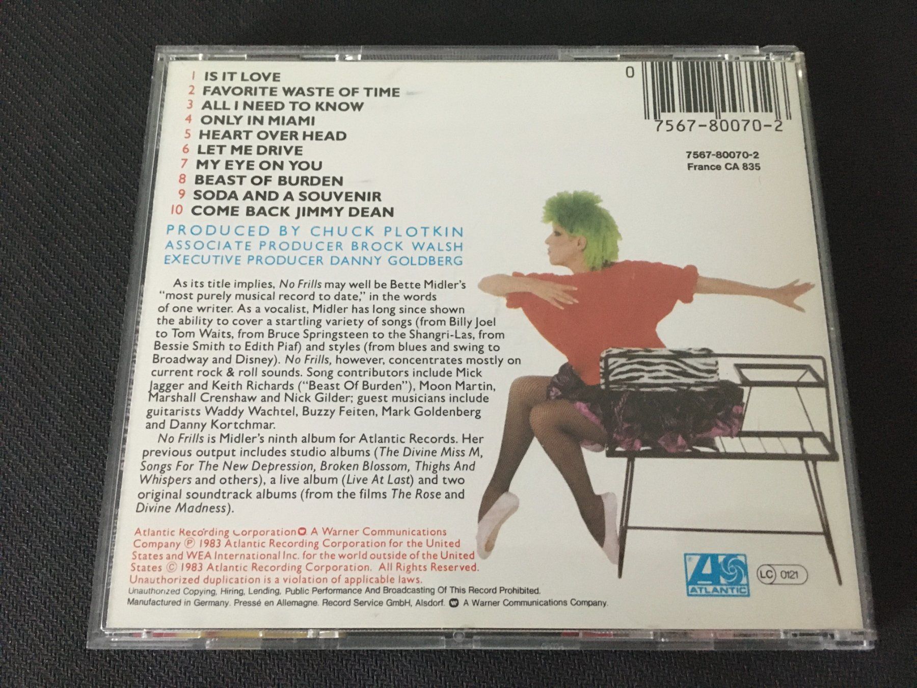 CDs: Bette Midler - No Frills -CD- – Gebraucht aus St.Gallen von MedienJoe 1