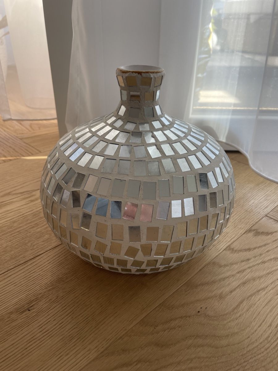 Vasi & Recipienti: Mosaik Vase in weiss – Usato da Arbon venduto da llaauraa