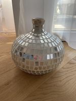 Mosaik Vase in weiss