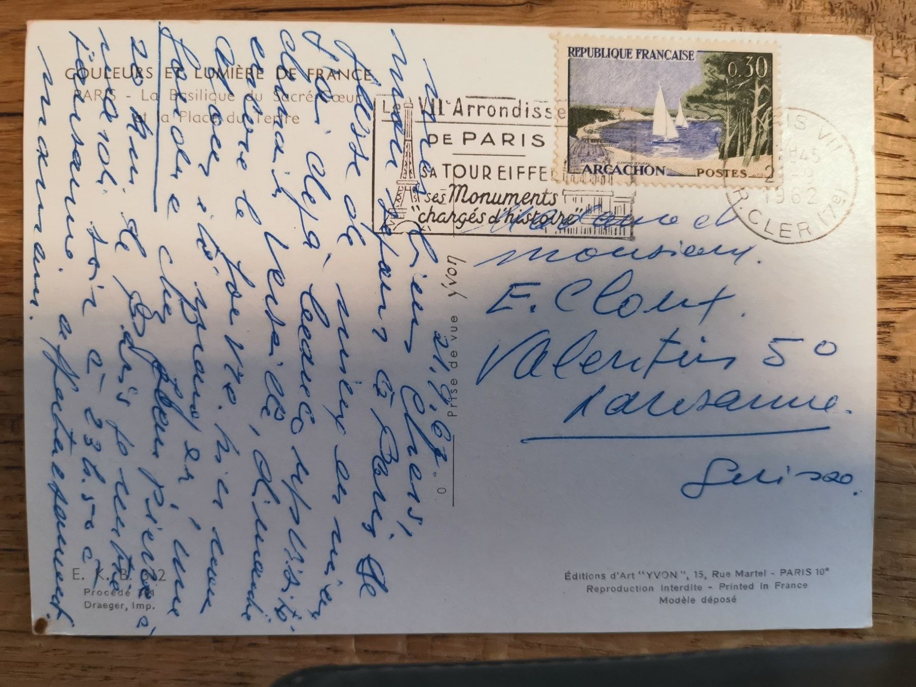 Cartoline postali: AK - Paris - la basilique du sacré cœur – Usato da Termen venduto da rowi13 1