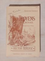 Les Troyens, alte, schöne Partitur von Hector Berlioz