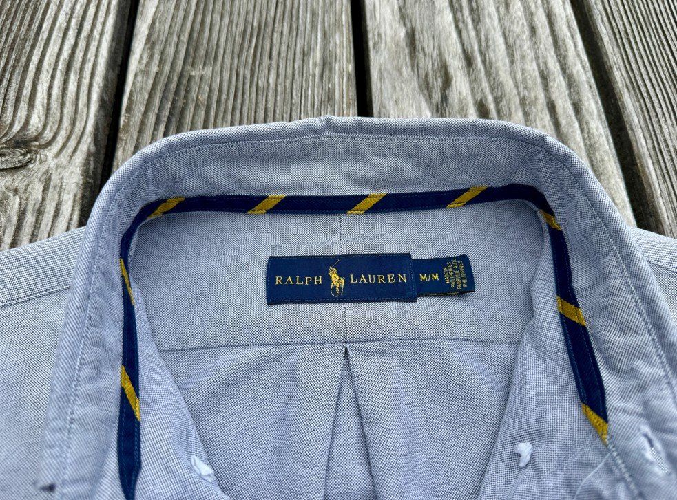 Ralph Lauren Camicie: Ralph Lauren Hemd Oxford M Hellgrau – Usato da Männedorf venduto da LTMCS 3