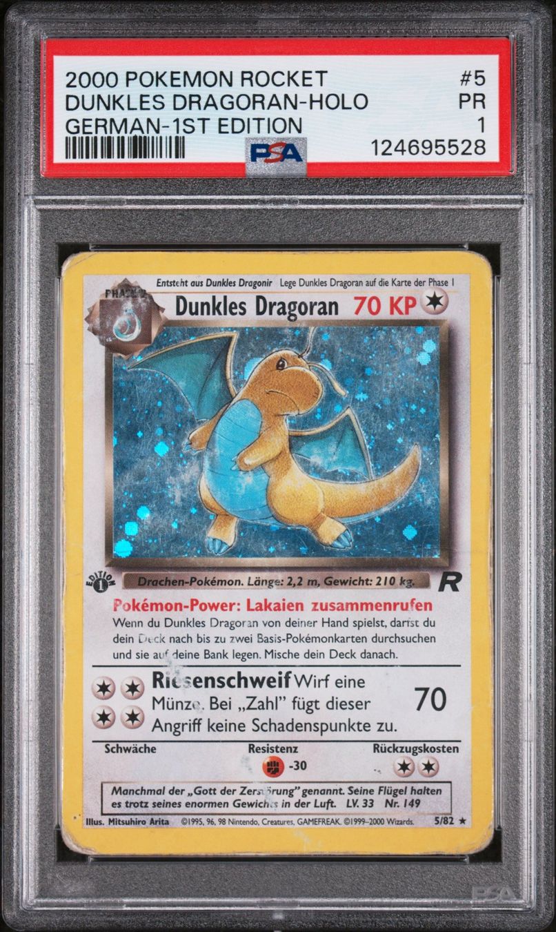 Pokémon Carte collezionabili: PSA1 Dunkles Dragoran TR 5 – Nuovo (secondo la descrizione) da Brugg AG venduto da SealD.Man