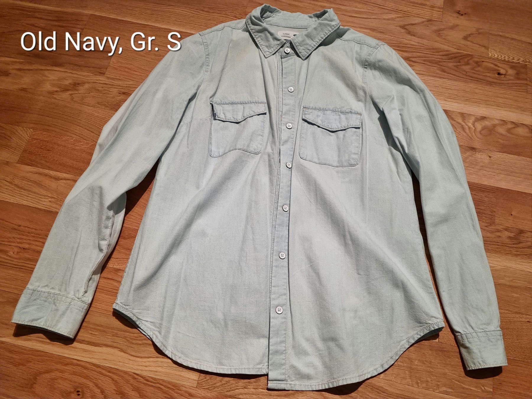 Blusen: Bluse Jeans von Old Navy, hellblau, Gr. S – Gebraucht aus Kriens von nati.r