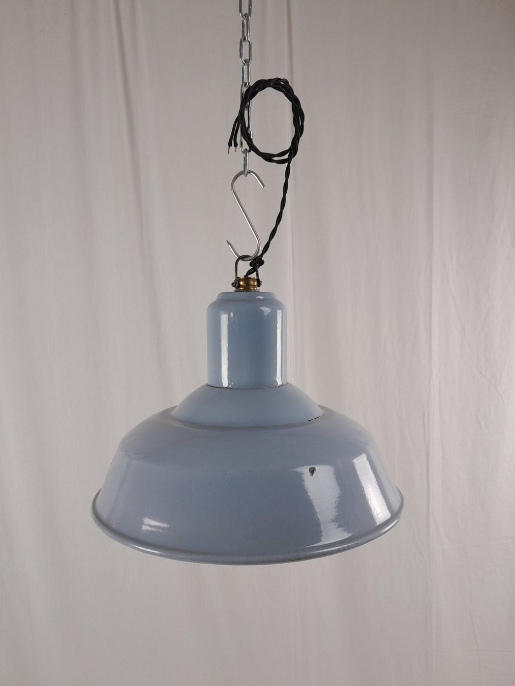 Lampade: Vintage Lampe Hängeleuchte Hängelampe grau – Usato da Hittnau venduto da v-v-onlineverkauf