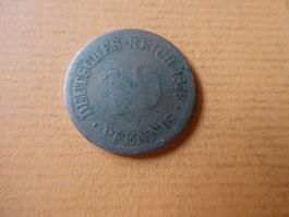 Dt. Reich 1876 G, 10 Pfennig