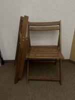 Klappstühle aus Holz Set 2 Stück braun 
