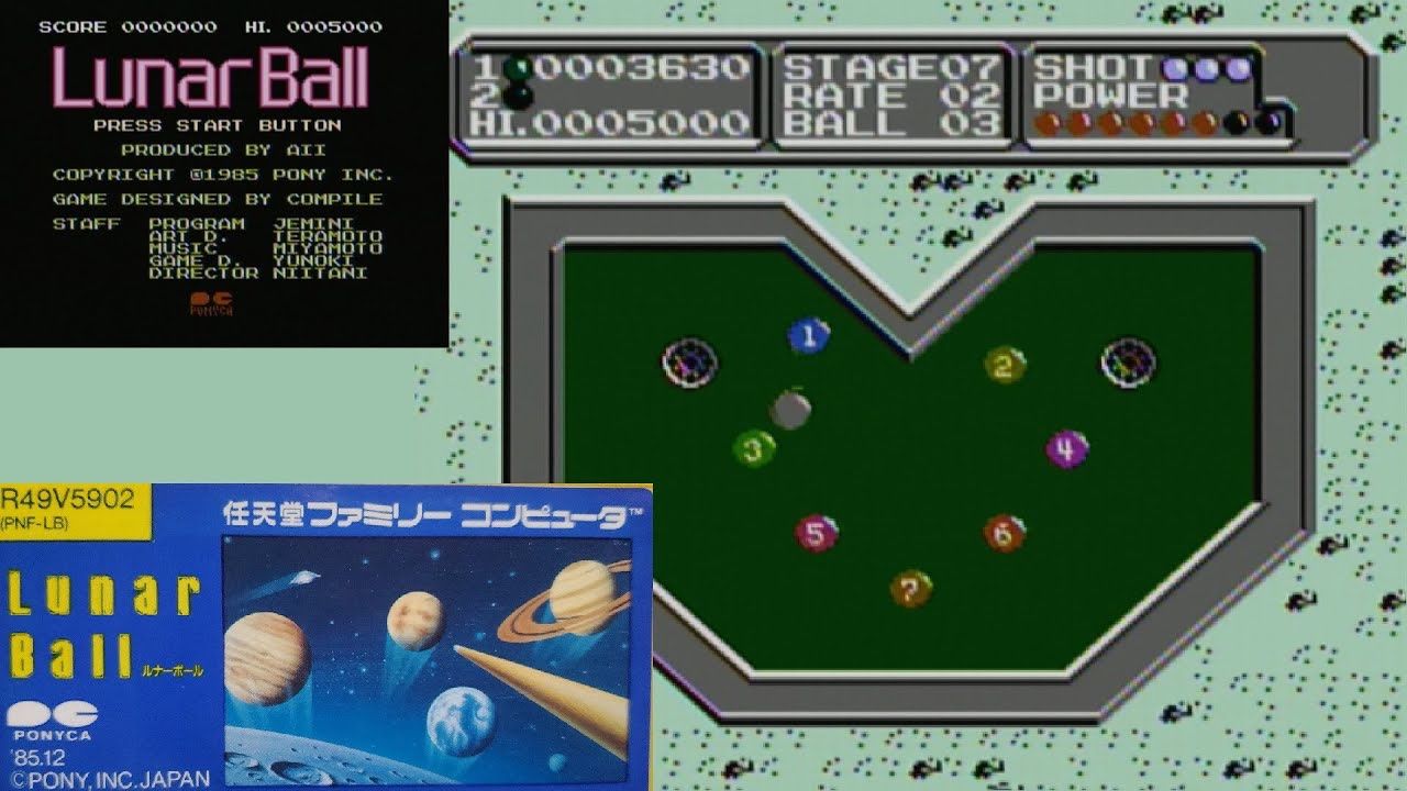 Nintendo Giochi: Nintendo NES Famicom Lunar Ball Japanische Version – Usato da Schliern b. Köniz venduto da 505SR2.0 5