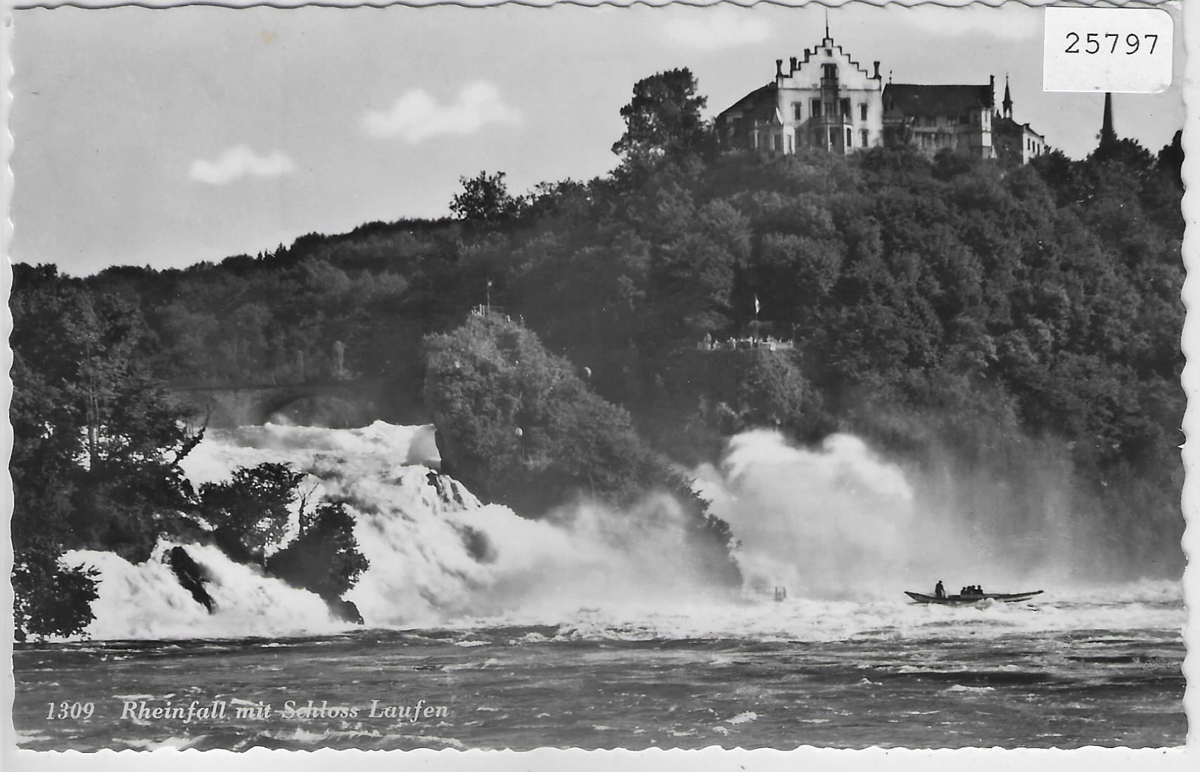 Cartoline postali: Rheinfall mit Schloss Laufen – Antico da Ettingen venduto da Kartenplanet