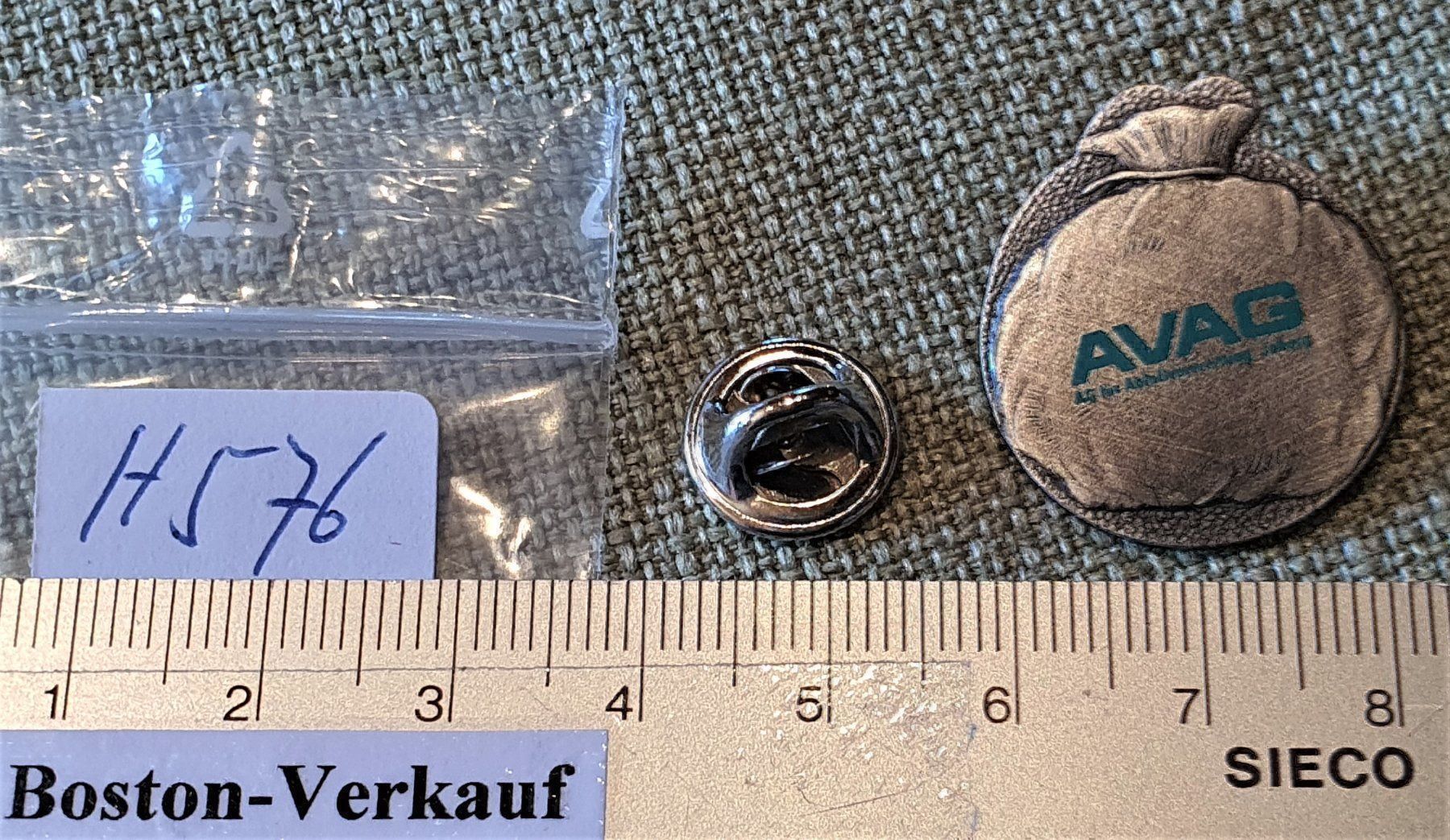 Poubelles: H576 - Pin AVAG Abfallsack Müllsack – D'occasion à Reinach BL par Boston-Verkauf 1