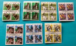 Viererblock Nr.789-795 ET Stempelt Bern Tiere (I)