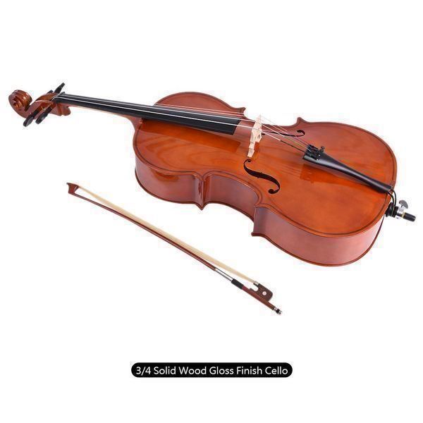 Strumenti musicali: Cello mit Fall 3/4 Größe Glanz-Finish – Nuovo (secondo la descrizione) da Chur venduto da _xtronix_ 1