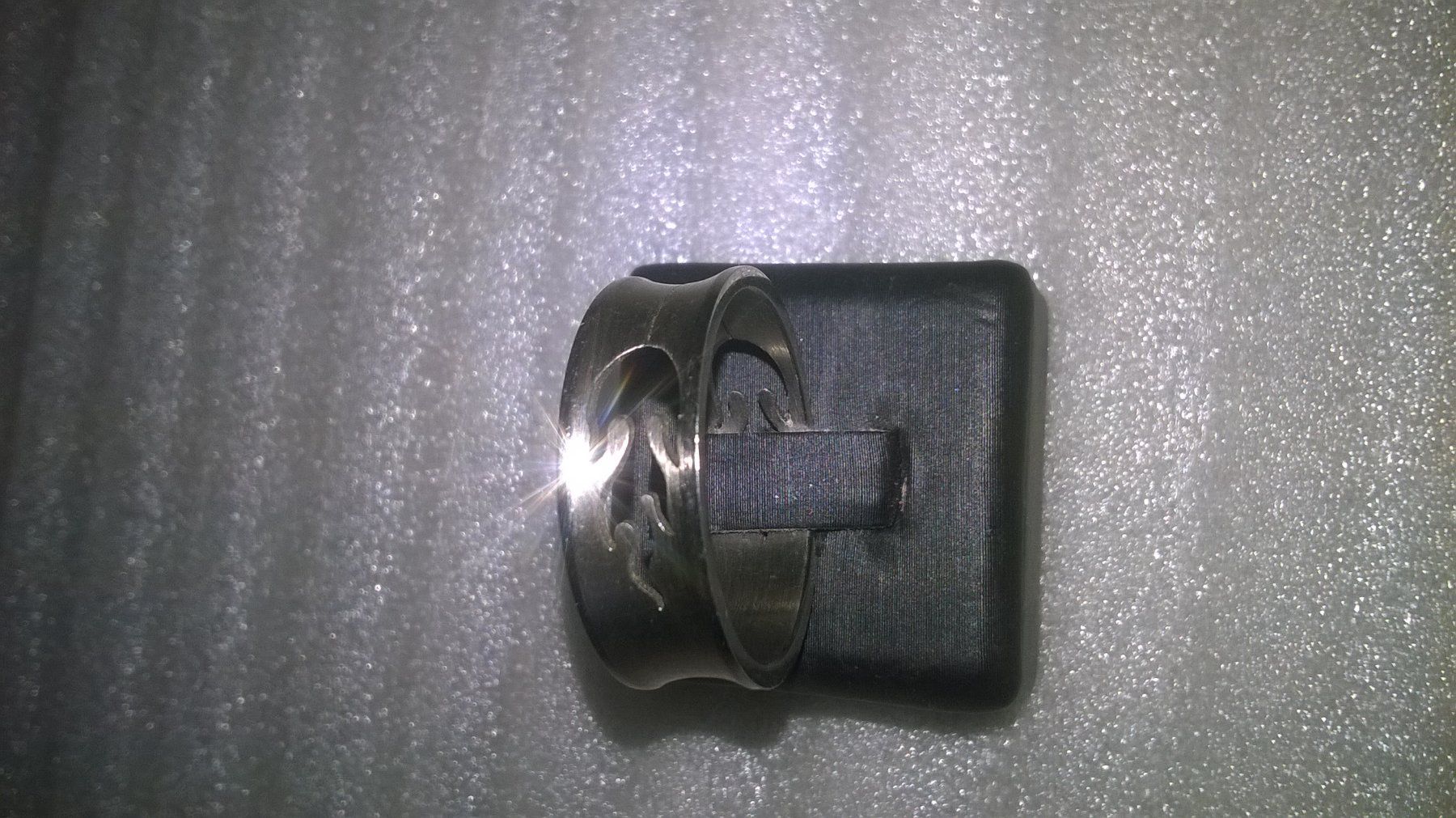 Bagues: ring edelsthal,,silber farbe,,matte und glanzig – Neuf (Voir description) à Basel par bijoutrie_4 1