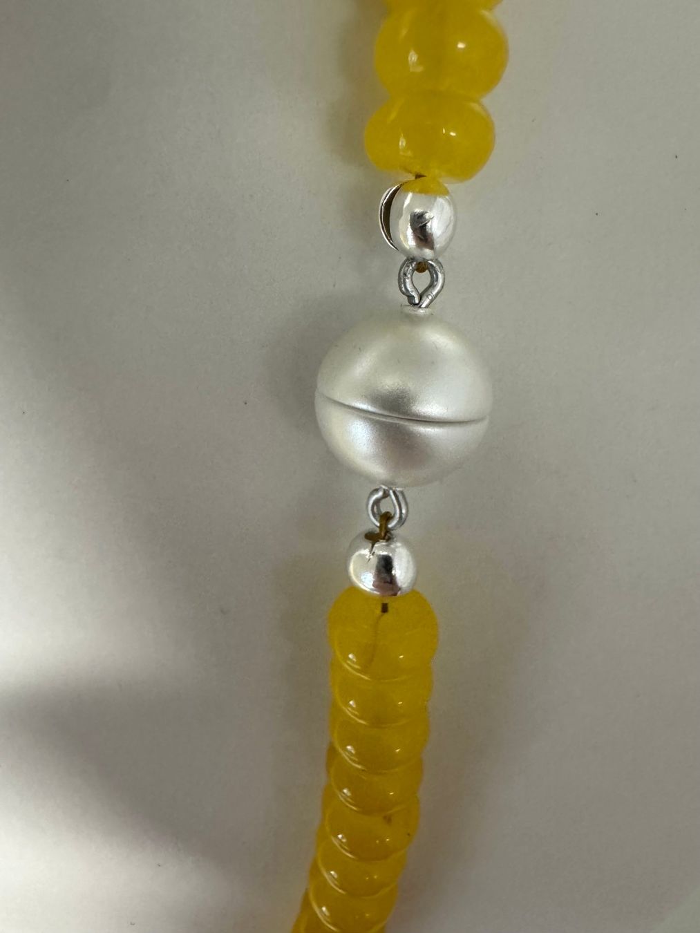 Catenine: Halskette Chalcedon-gelb / Süsswasserperlen. – Nuovo (secondo la descrizione) da Biberist venduto da tl-schmuck 3