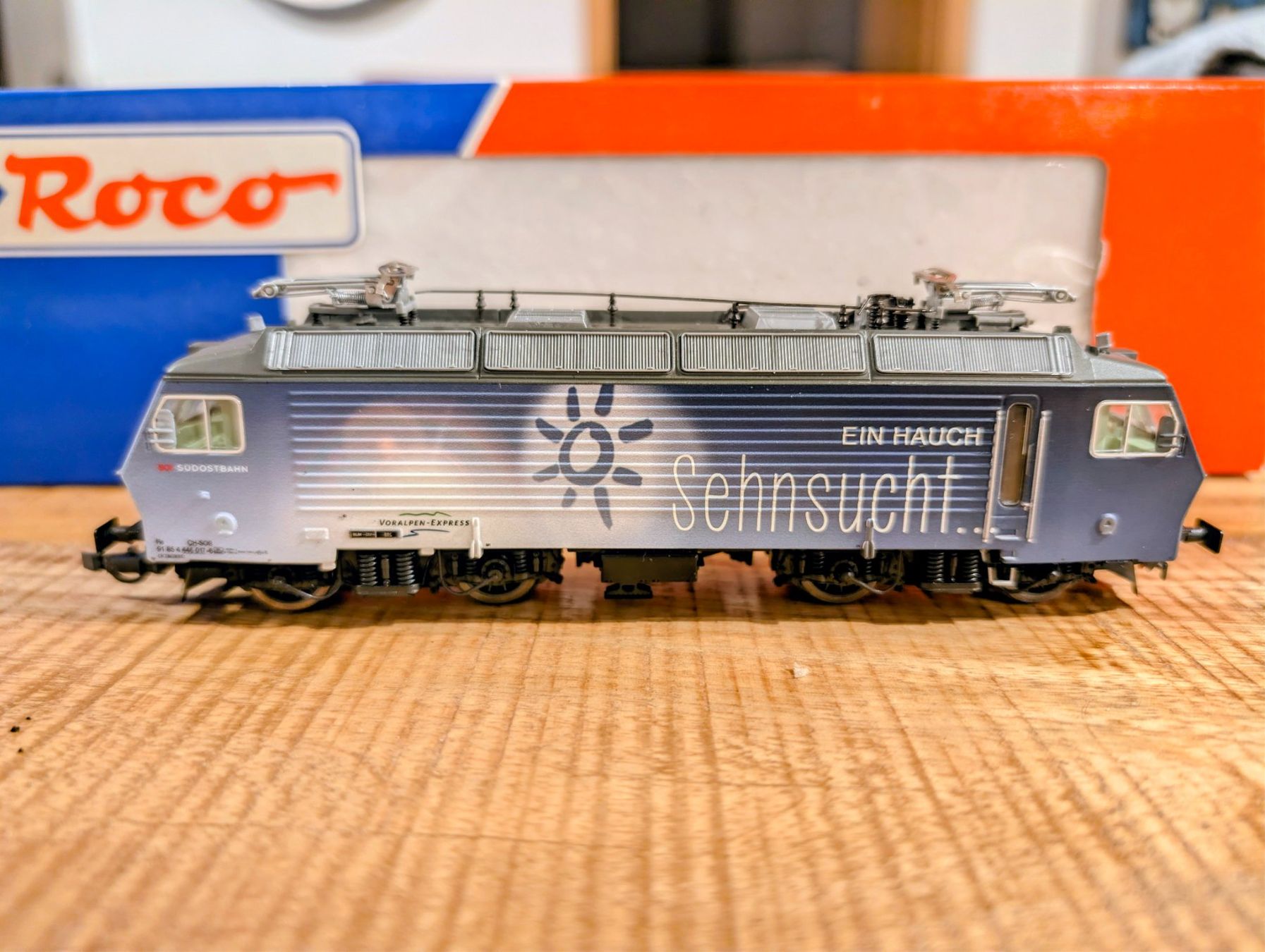 Roco Modellini di ferrovie: Roco/Staiber Re 446 017-6 SOB "Fernweh" DC Digital – Usato da Nods venduto da Dr-HAG 7