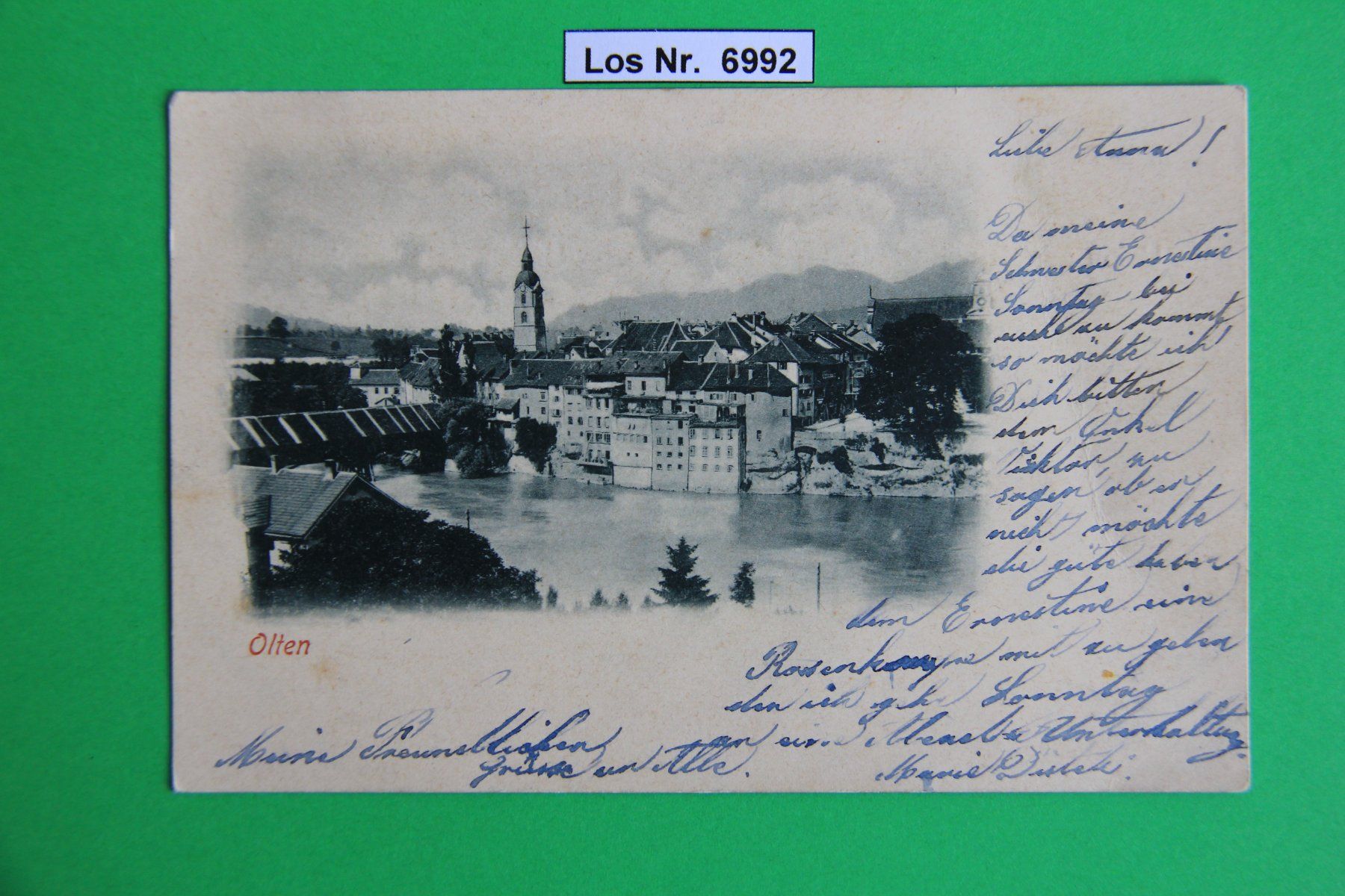 Cartoline postali: CH Ansichtskarte Olten um 1898                      Los 6992 – Usato da Volken venduto da jukon65