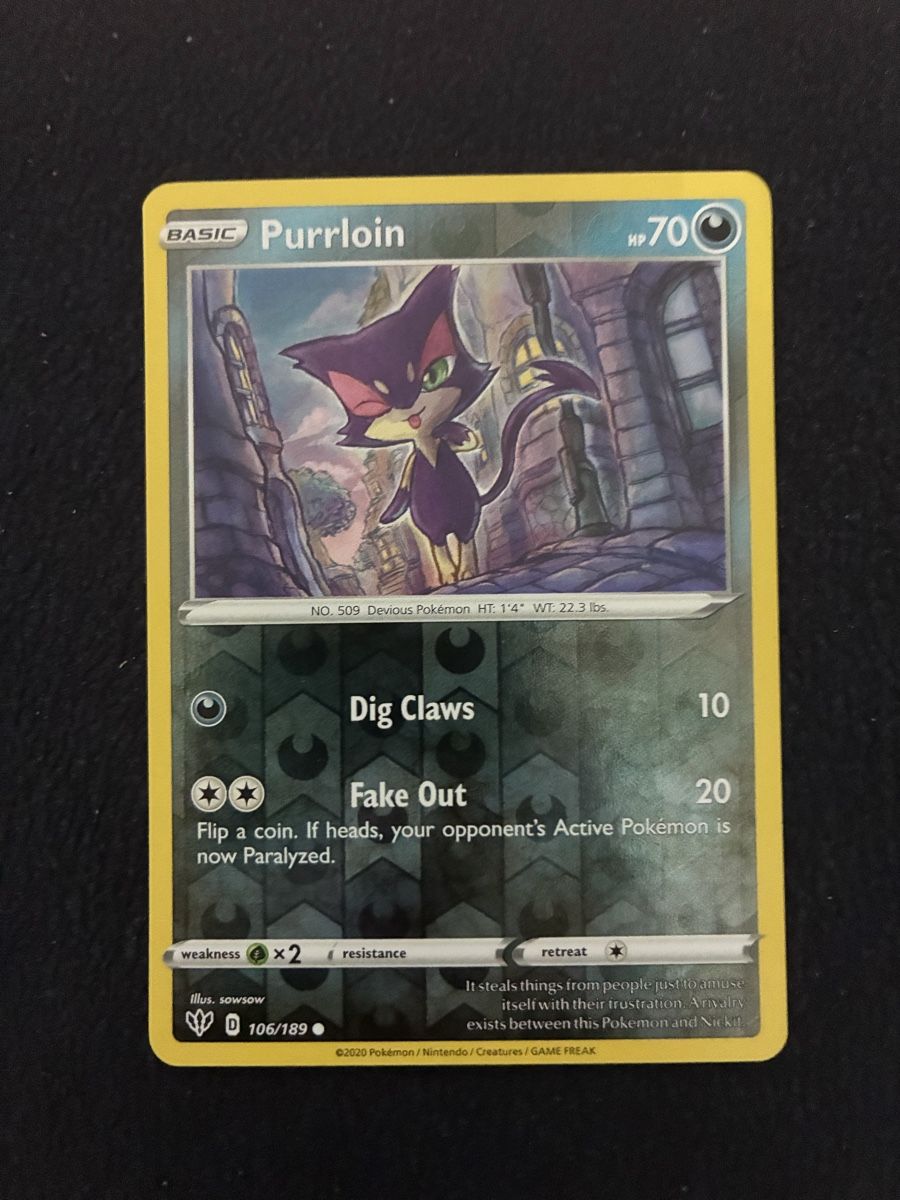Pokémon Carte collezionabili: DARKNESS ABLAZE # 106 PURRLOIN – Nuovo (secondo la descrizione) da Taverne venduto da YOHISTORE