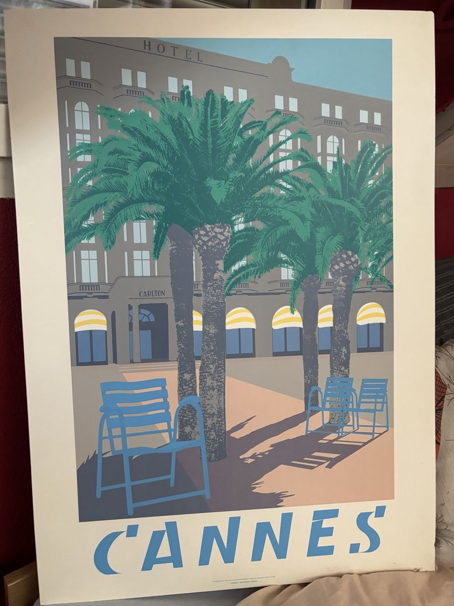 Poster & Bilder: Original Silkscreen Poster, Quentin King, 1983 “ CANNES” – Neu (gemäss Beschreibung) aus Biel/Bienne von CuriousCat 2