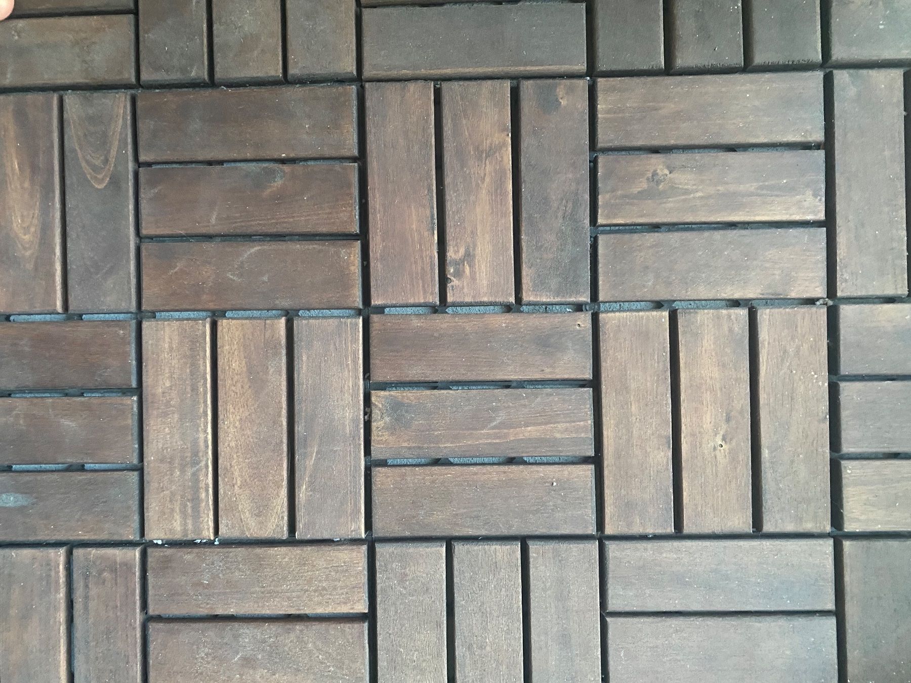 Rivestimenti per pavimenti: Ikea Runnen Balkon Holzblatten – Usato da Zug venduto da shoppingqueen10 1