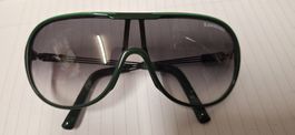 Sonnenbrille Kawasaki grün und grau gebrauchter Zustand