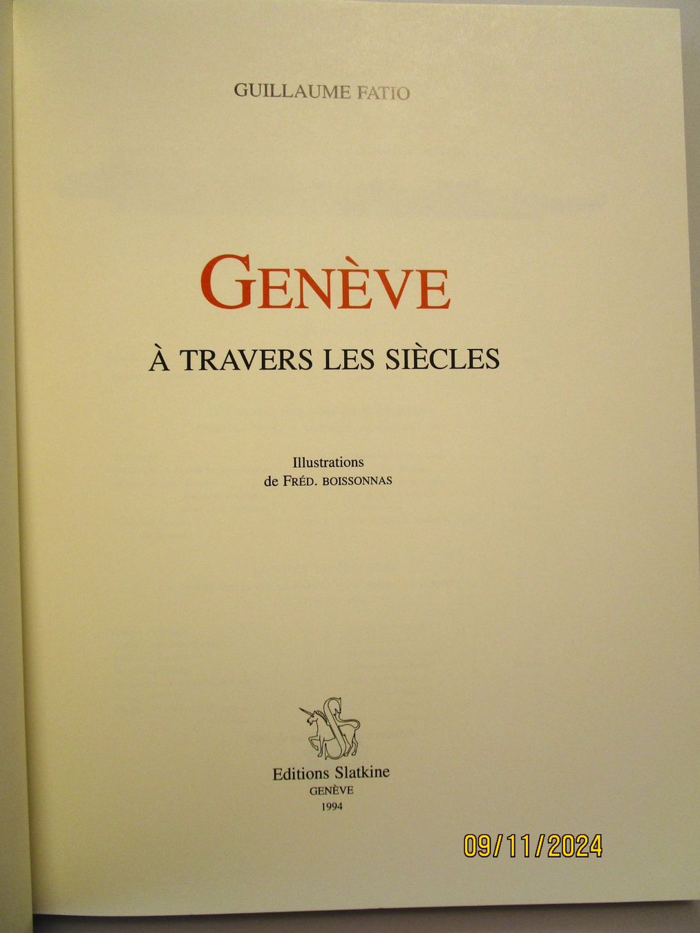Libri: LIVRE GENÈVE À TRAVERS LES SIÈCLES – Nuovo (secondo la descrizione) da Chêne-Bourg venduto da breno56 6