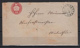 1874 10 Rp. Tübeli - Brief Turbenthal-Winterthur