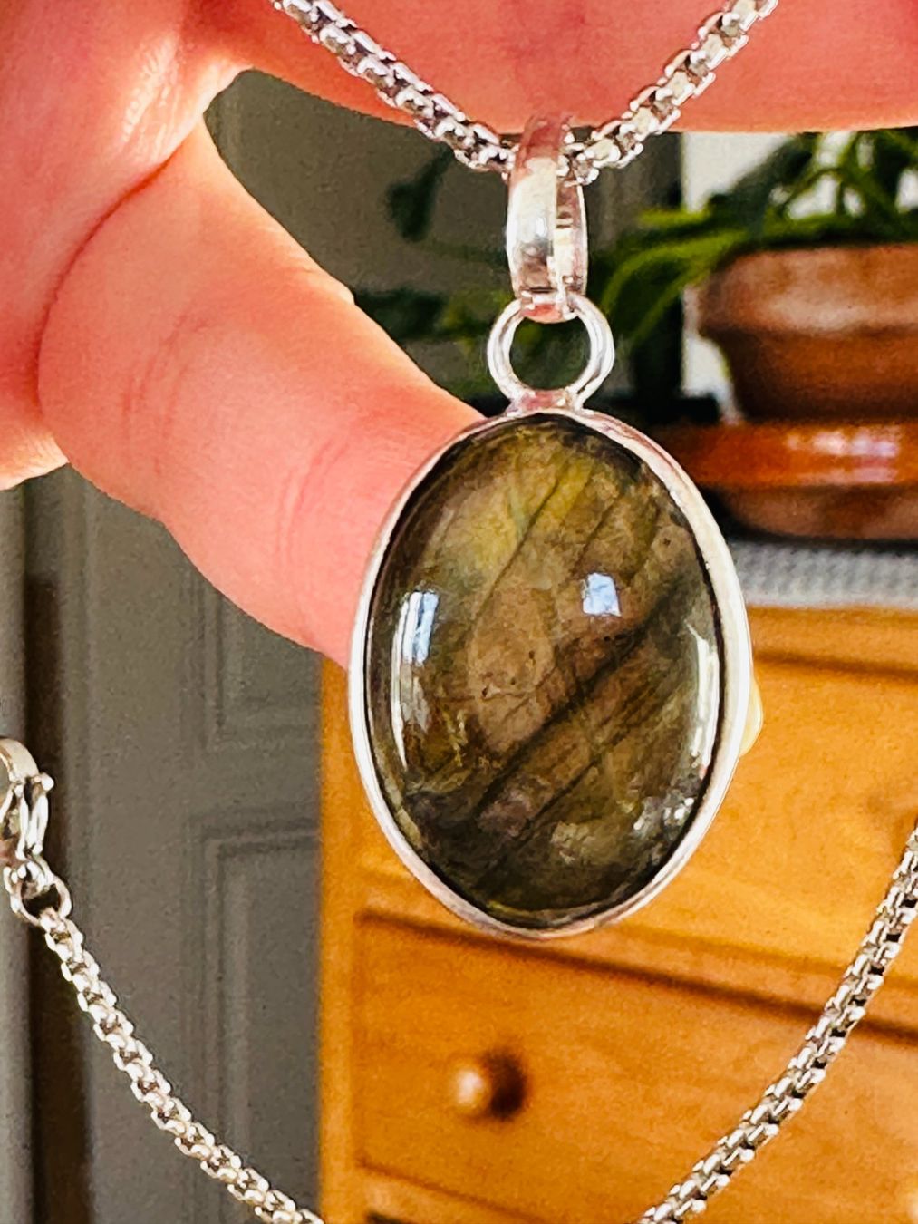 Catenine: Labradorite Gemstone Handmade Jewelry necklace – Nuovo e nell'imballaggio originale da Genève venduto da AGBERG 3
