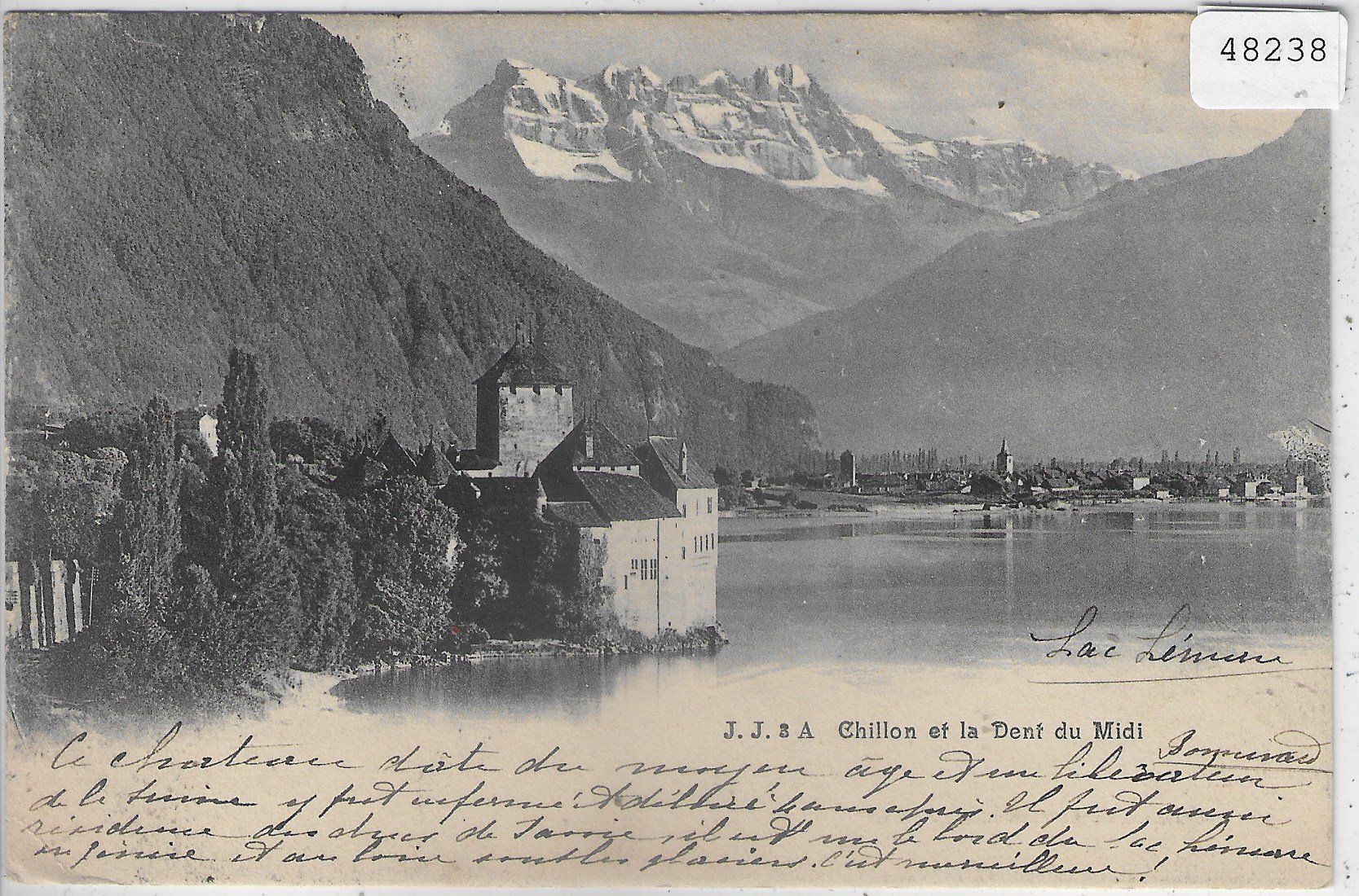 Cartoline postali: Chillon et la Dent du Midi – Usato da Ettingen venduto da Kartenplanet