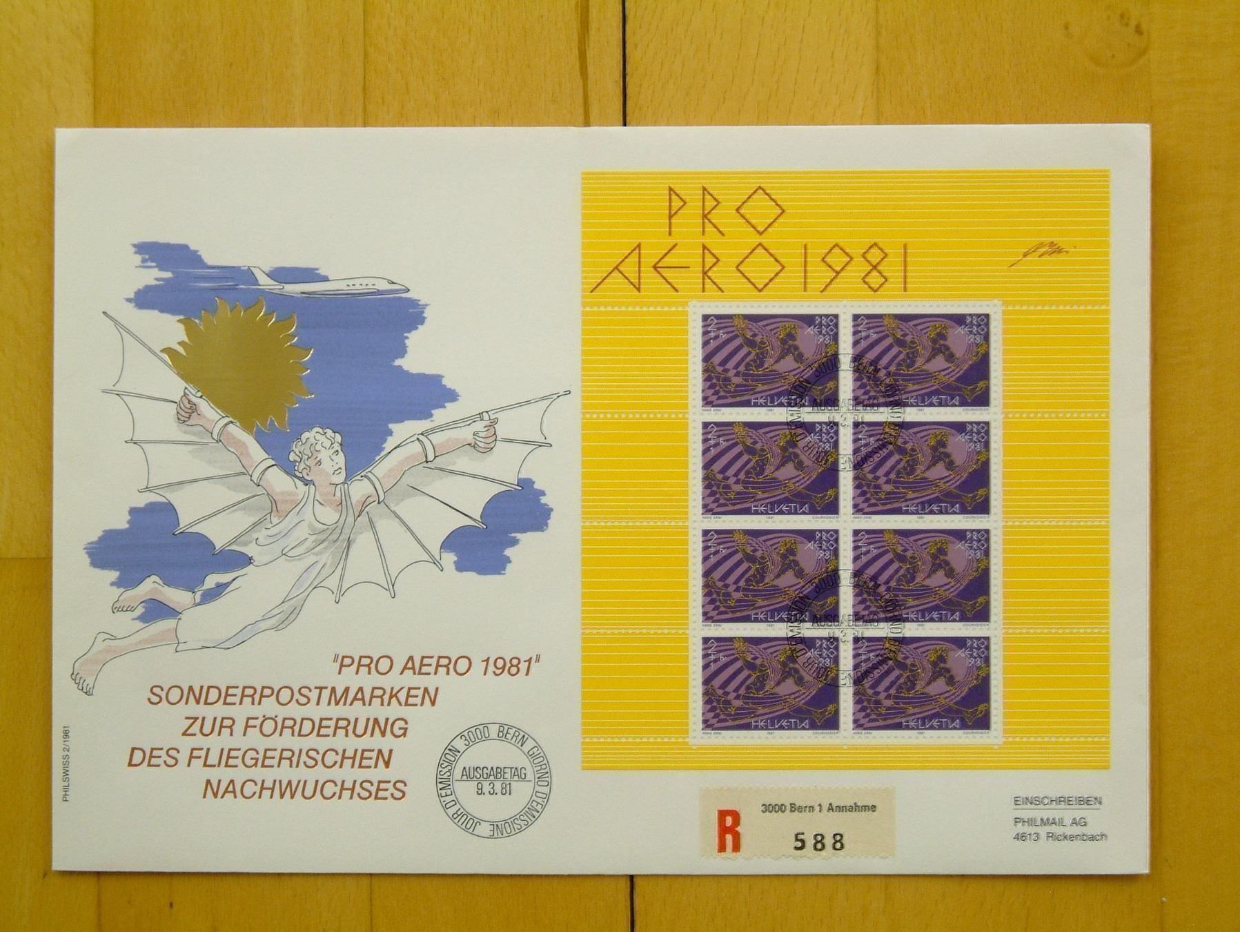 Tiro con l'arco: 2 Pro Aero Kleinbogen auf FDC Kat.100.00 – Nuovo (secondo la descrizione) da Affoltern am Albis venduto da Rayon13