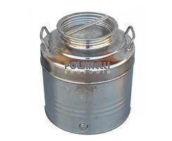 Edelstahlfass 30 L mit gefalztem Boden – neu