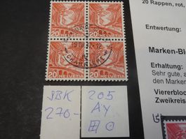 1936 LANDSCHAFTSBILDER, ZUMSTEIN NR. 205Ay, ATTEST HERMANN