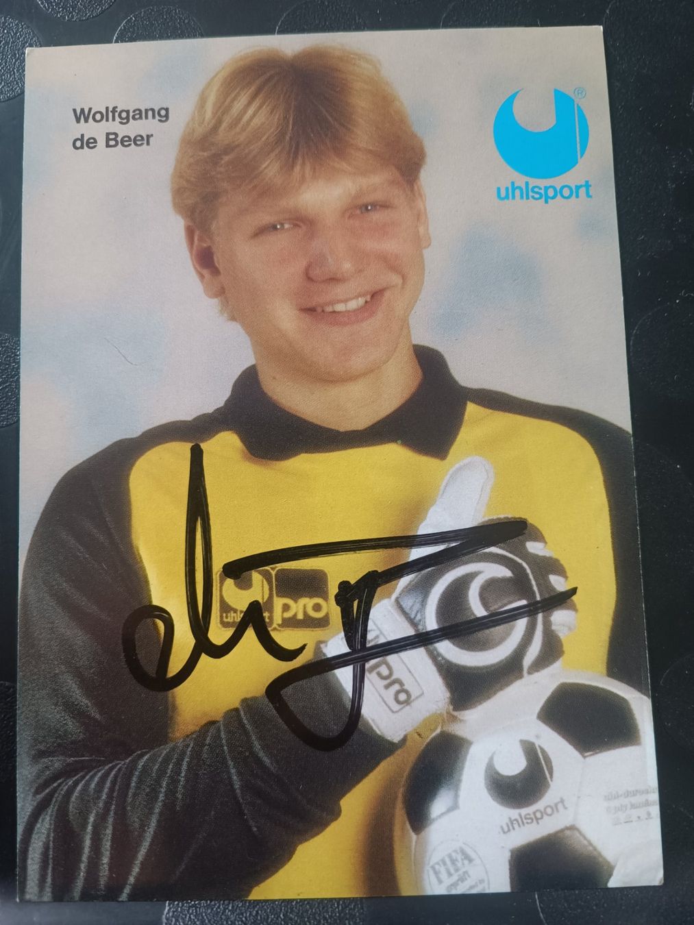 Autografi: Wolfgang de Beer - BVB - †2024 - Handsigniert – Usato da Menziken venduto da Artographs