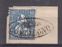 Strahlenstempel COMOLOGNO - seltener Abschlag - Gr.68-29