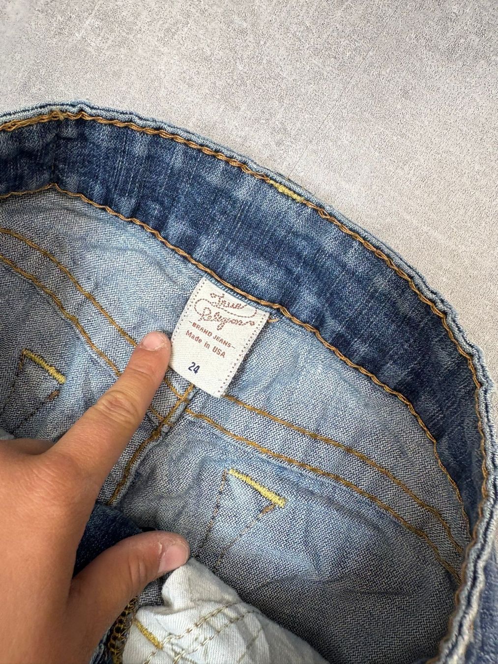 True Religion Jeans: True Religion Bootcut Flared Jeans - Grösse XS/24 – Nuovo (secondo la descrizione) da Werdenberg venduto da hase.vintage 4