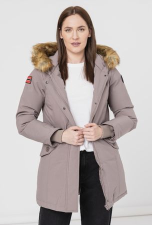 Geo Norway beige avec capuche fourrure M
