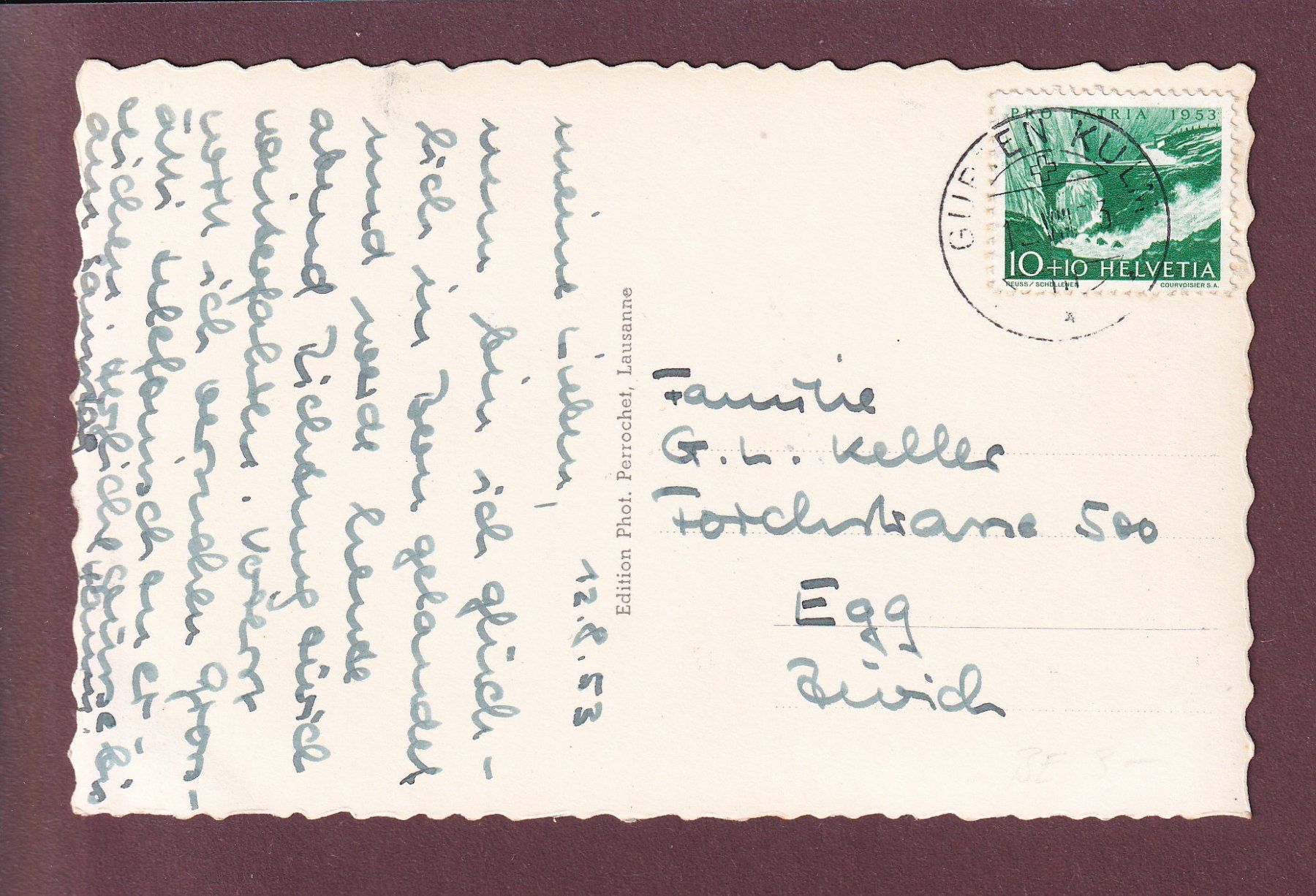 Cartoline postali: BERN - Bärengraben - 1953 – Usato da Pully venduto da nicecards 1