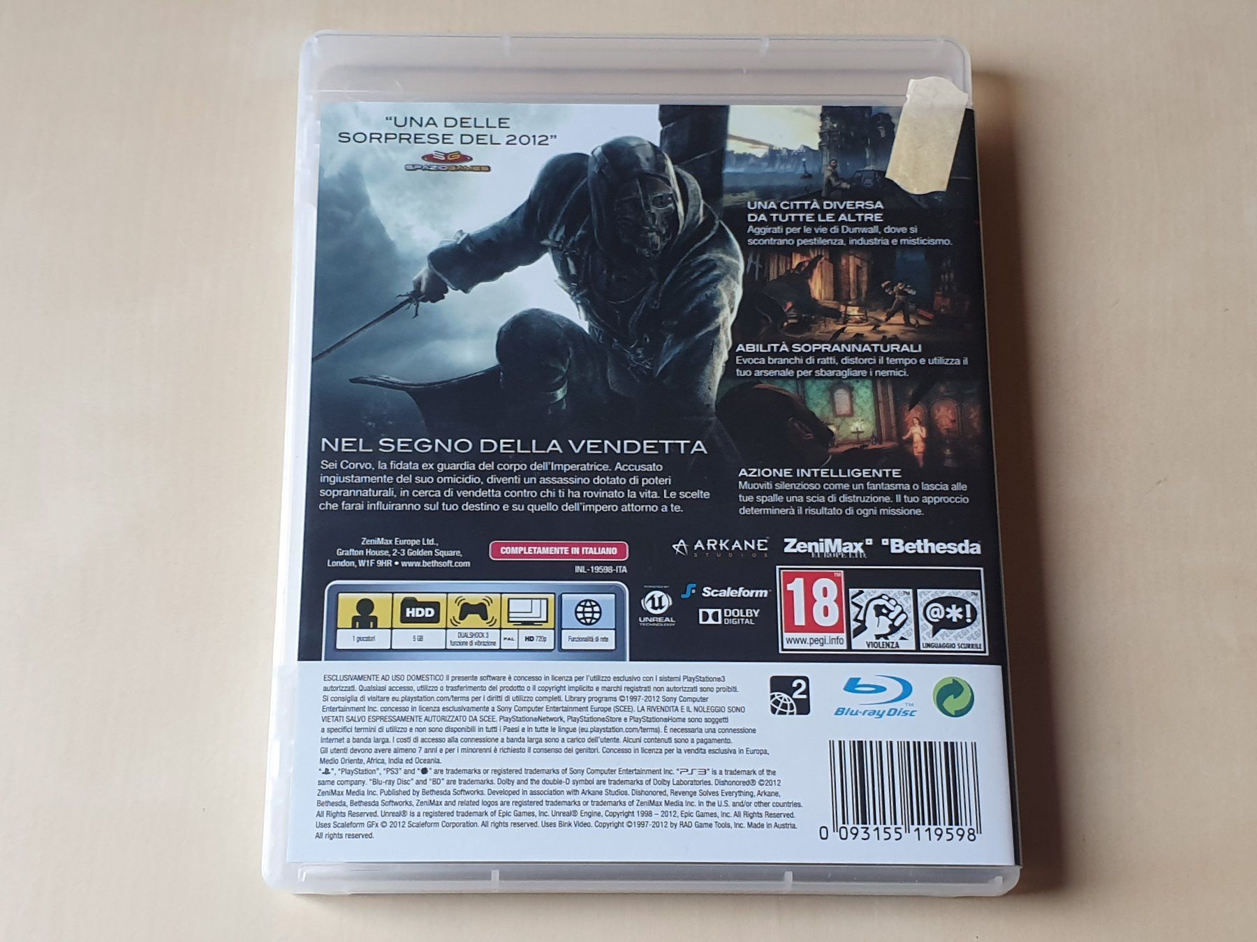 Sony Spiele: Dishonored ITA – Gebraucht aus Stansstad von collectorsshop 1