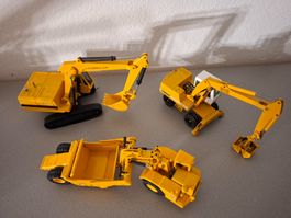 3-Set Baumaschinen wie Abbildungen