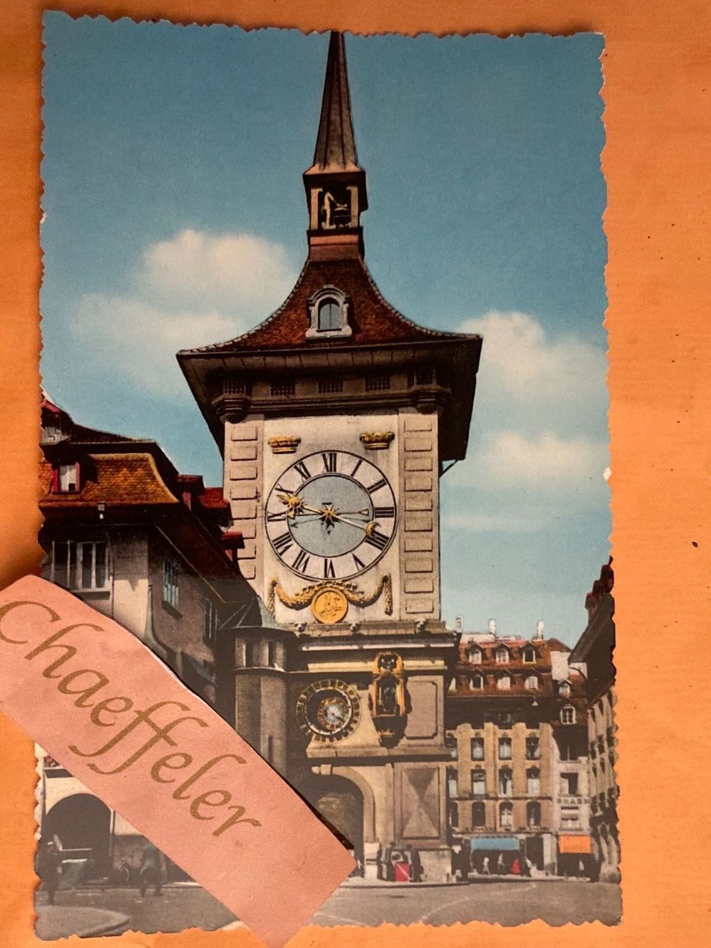 Cartoline postali: Bern Zeitglockenturm – Usato da Zürich venduto da Chaeffeler
