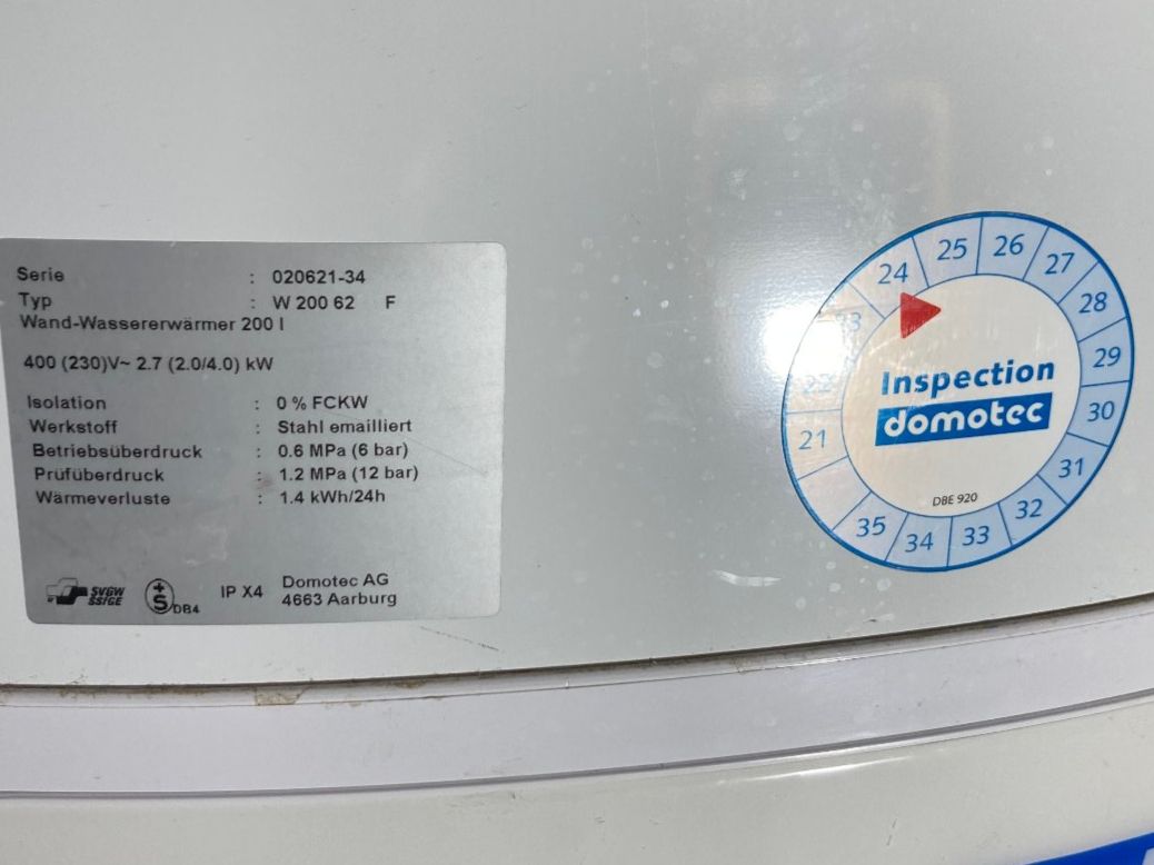 Installations sanitaires: Boiler 200 Liter – D'occasion à Seewen SZ par Allerhandwaren 1